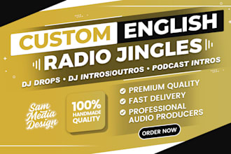 produce high quality radio jingles, dj drops and more