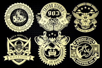 do vintage retro logo for your brand