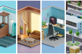 3d model any assets, props, or environments you want