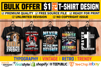 create bulk custom t shirt design