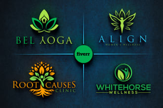 do yoga spa, wellness, clinic, medical, health logo design