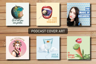 create a podcast cover art and logo design