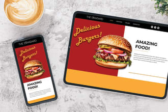 design a restaurant, bar, or pub website for you