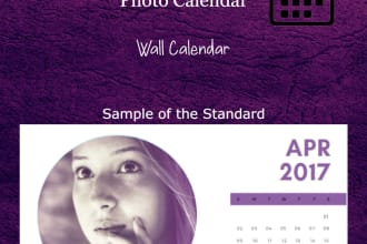 do a customize photo calendar