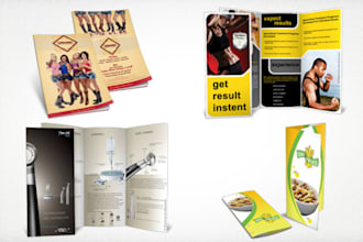 design brochure all types and different sizes