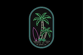 create monoline design and illustration for your brand