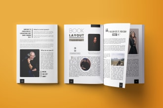 design interior book layout, formatting with cover