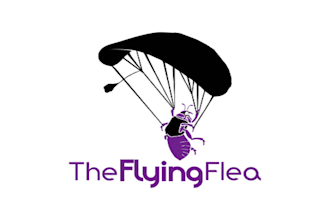 design the flying flea online skydiving store  logo in 1 day