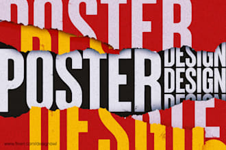 design creative flyer or poster