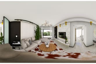 virtually stage real estate photos with realistic interior design