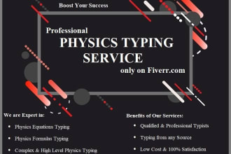 type physics and its complex equations for you