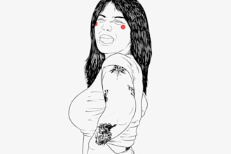 draw digital line art
