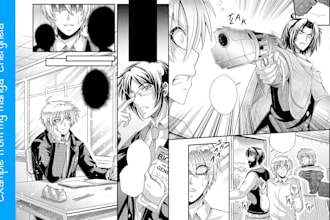 professionally draw amazing manga pages of your projects