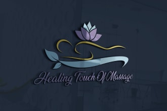 design massage therapy sports yoga  luxury minimalist logo