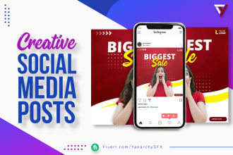 design creative social media posts