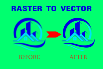 do vector trace or redraw your logo image or icon in 2 hour