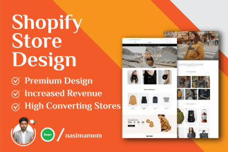 build premium shopify store or shopify website design
