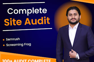 do complete site audit semrush, screaming frog