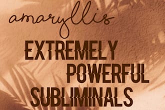 create a powerful custom subliminal audio for you