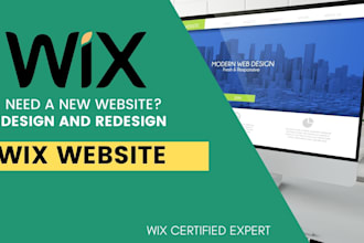 design or redesign wix website