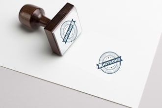 design digital rubber stamp or seal logo in 2 hours
