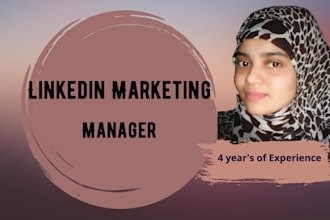 be your linkedin marketing manager