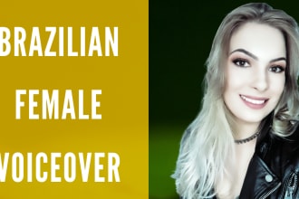 produce a brazilian portuguese female voice over
