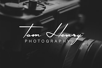 design calligraphy logo for photographers