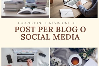 proofread and edit your posts for blog or social in 24h