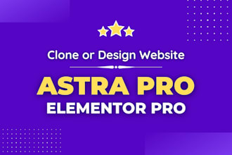 copy clone duplicate website or landing page with astra pro and elementor pro