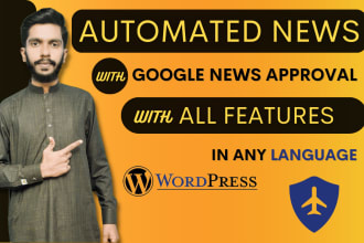 create fully automated news website, autoblog  with google news approval