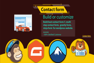 create or fix wordpress contact form 7, gravity, ninja, wpforms, smtp issues
