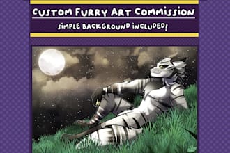create high quality furry and anthro art in my style