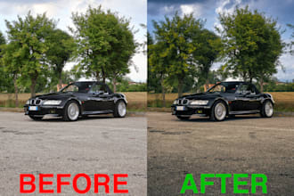 photoshop your photo, also raw, with adjustment
