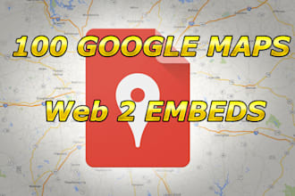embed your google map in 100 web2 sites
