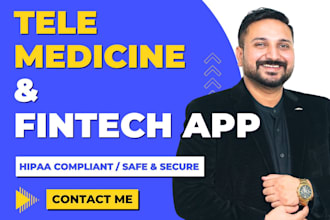 hipaa compliant telehealth telemedicine app doctor appointment app fintech app