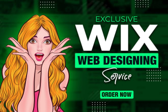 design or redesign wix, weebly website or wix online store