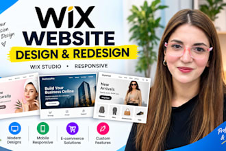 design or redesign a professional wix website