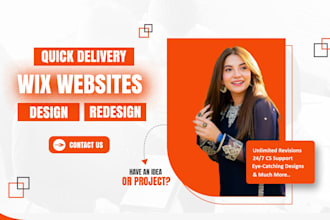 design weebly website or wix website design or wix ecommerce
