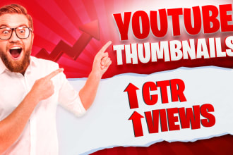 create 10 clean trendy youtube thumbnails arabic or english