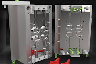 design plastic parts for injection molding or 3d printing