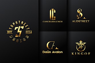 do luxury monogram initial letters logo