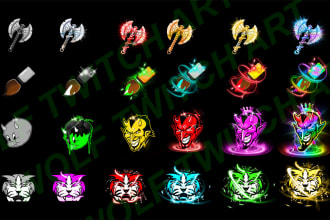 make 6 twitch emotes and twitch sub badges