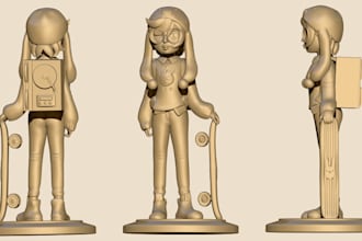 sculpt cartoon characters for 3d printing