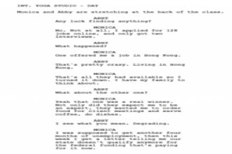 write professional and entertaining script for you