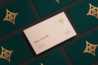 Top 10!  design a minimalistic and modern business card