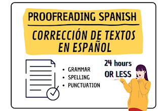 proofread any text in 24hs or less
