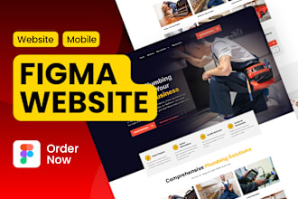 do custom figma website mockup design or website template