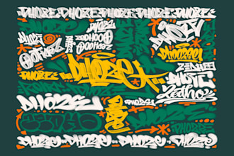 make awesome graffiti tag or handstyle for tshirt or logo