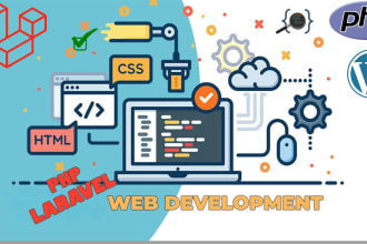 fix, design and develop website in laravel, php and wordpress